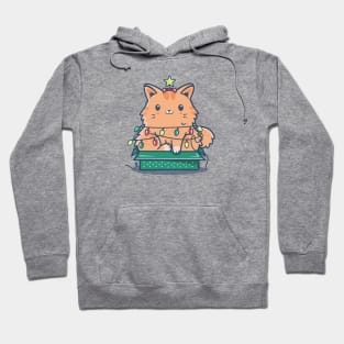 Merry Catmas cute Christmas kitty Hoodie